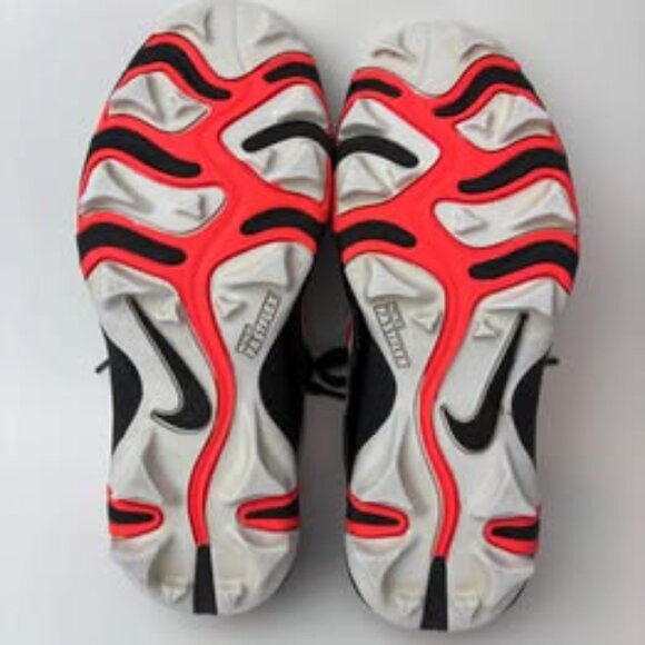 Nike Fastflex Baseball Softball Cleats Youth 13C Black Red Molded AR0996-016 - Picture 8 of 9